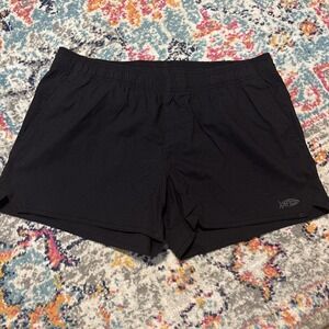 AFTCO‎ Woman's Sz Large Pull On Pocketed Black Shorts